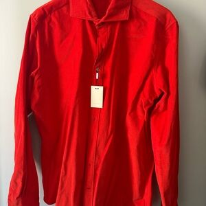 Suitsupply Bright Red Corduroy shirt